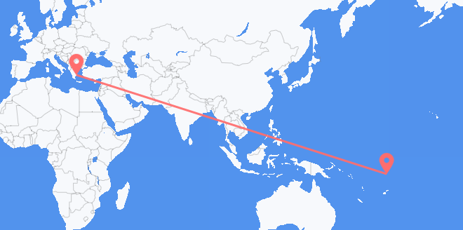 Tuvalu to Greece