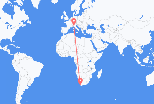 Cape Town to Milan