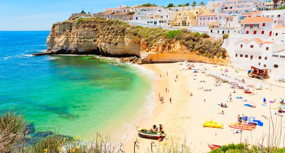 Beautiful beach in Algarve, Portugal.
