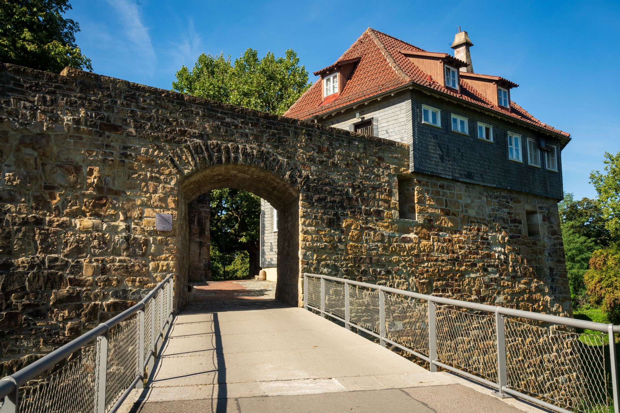 Photo of The Esslingen am Neckar Castle (Esslinger Burg) in Stuttgart, Germany .