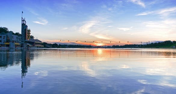 Photo of lake Malta in Poznan, Poland.