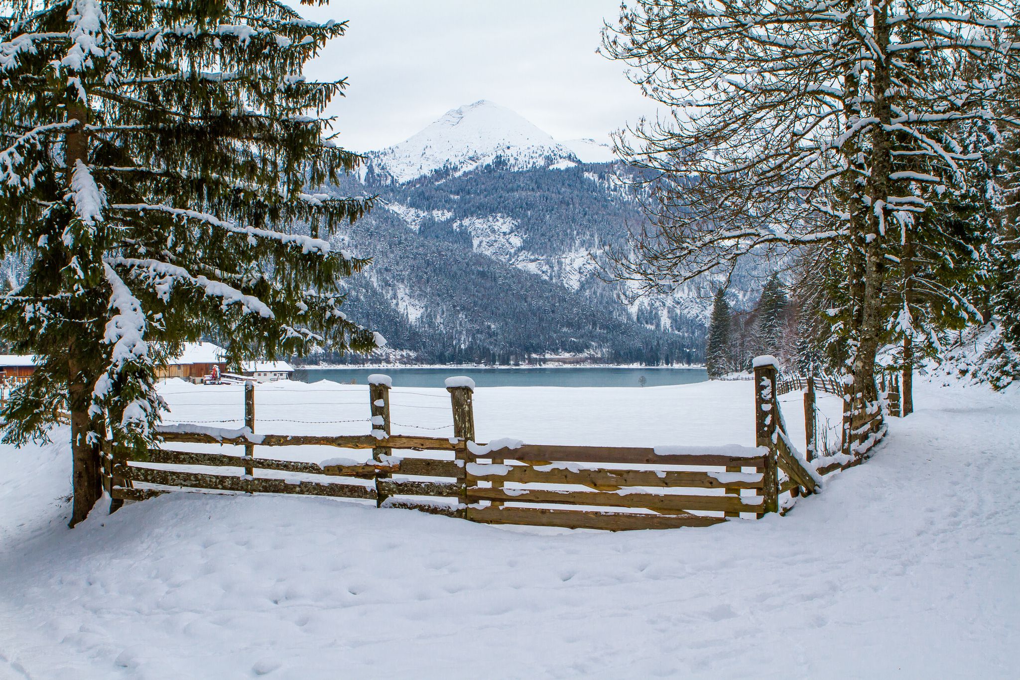 photo of Achenkirch on a beautiful sunny spring day in Austria.