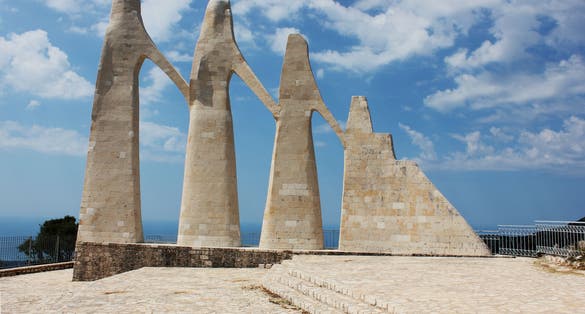 photo of view of Monument of Zalongo or Zalogo Preveza Greece.