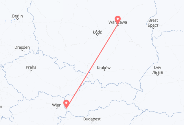 Bratislava to Warsaw