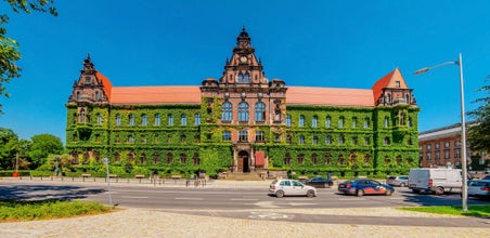 Photo of building Of National Museum In Sunny Day. Muzeum Narodowe, Poland.