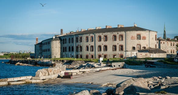 Photo of old Patarei Sea Fortress Prison in Tallinn, Estonia.