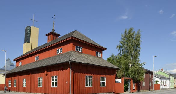 Photo of Provincial Museum of Central Ostrobothnia in the old wooden building, Kokkola, Finland
