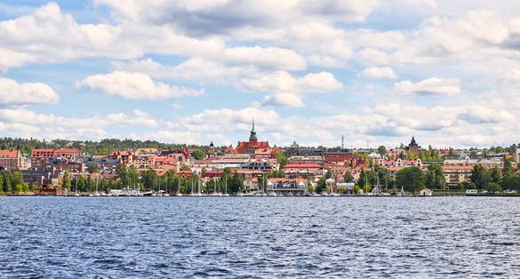 Photo of aerial view of Östersund ,Sweden.