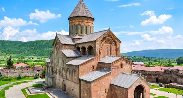 Photo of Svetitskhoveli Cathedral near Tbilisi, Mtskheta, Georgia.