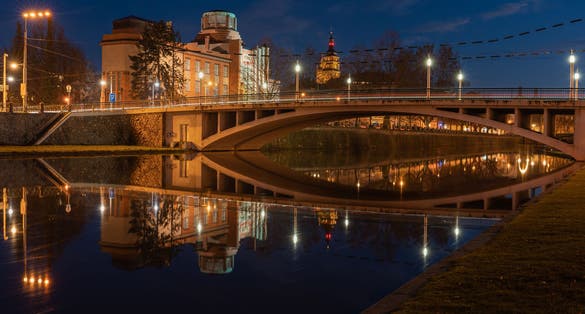 The historical building of the East Bohemian Museum in Hradec Králové was built in 1909-1912 according to the plans of the prominent Czech architect Jan Kotěra. Czech Republic, Hradec Kralové.