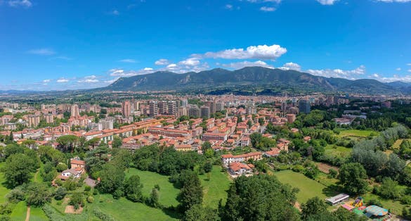 Panorama Terni, Umbria, Italy. Drone photo