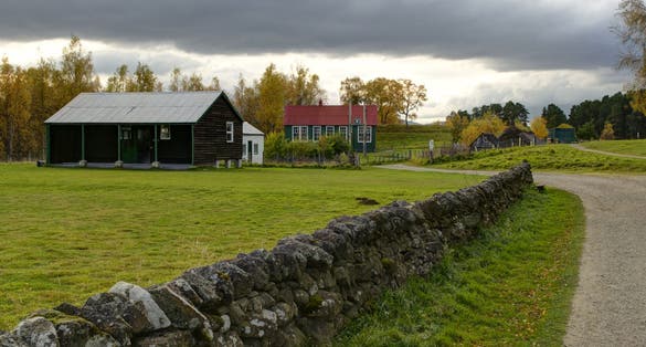 Photo of The Highland Folk museum is in Newtonmore, a small town in the Cairngorms, Highland Scotland/Highland Folk Museum.