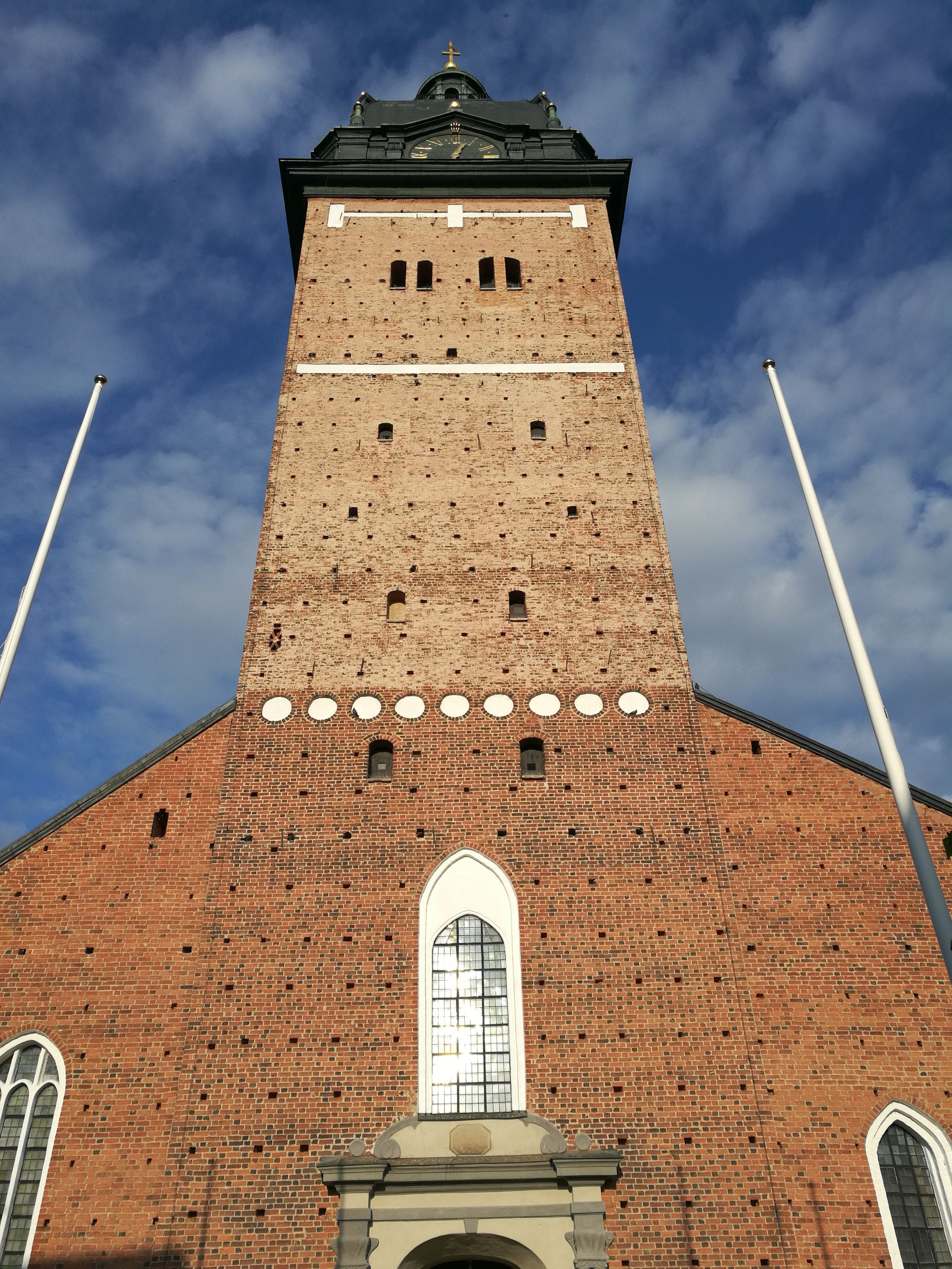 photo of close shot of Strängnäs Cathedral in Strängnäs ,Sweden.
