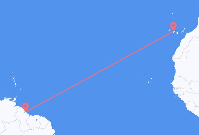 Georgetown to Tenerife