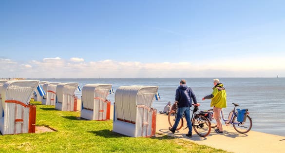 Seaside of Wilhelmshaven, North Sea, Germany 