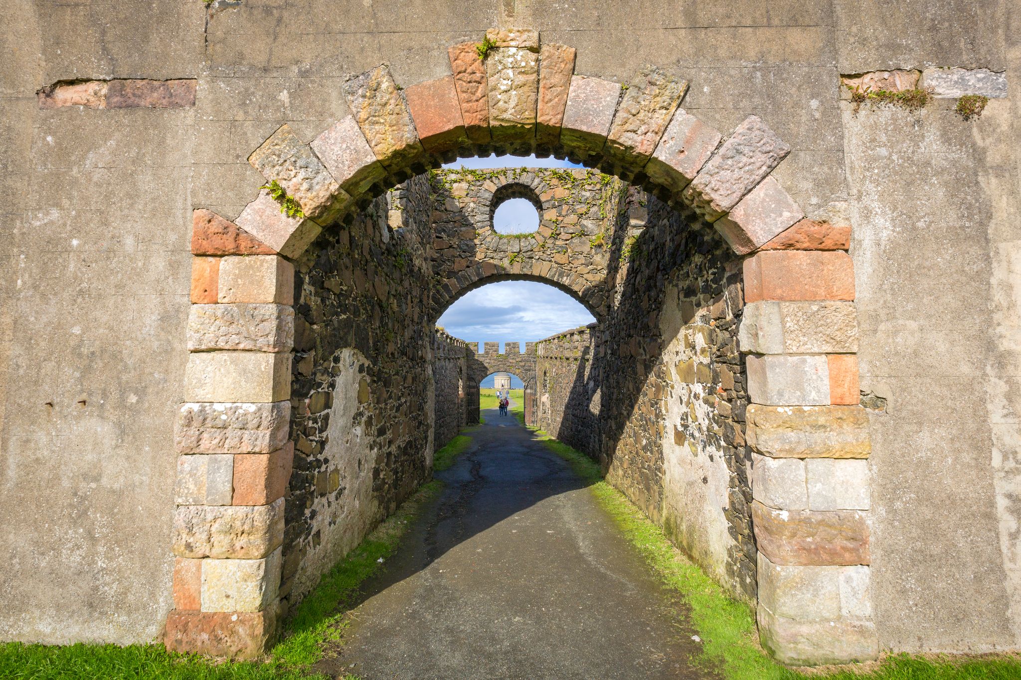 Mussenden Temple at Castlerock, Co Derry, Northern Ireland.