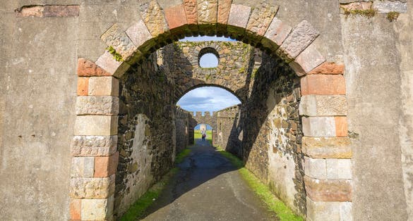 Mussenden Temple at Castlerock, Co Derry, Northern Ireland.