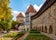 Photo of Walls and towers of old Tallinn around Danish king's garden, Estonia.