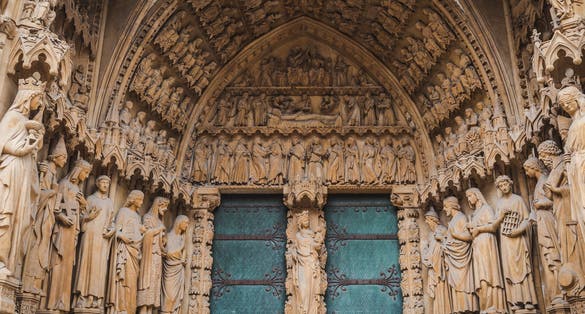 Portal of the Virgin of Saint-Etienne Cathedral in Metz
