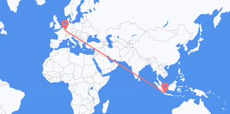 印度尼西亚 到卢森堡市