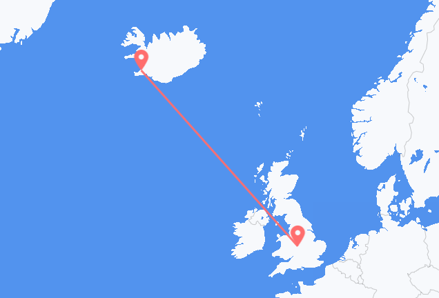 Reykjavík to Birmingham