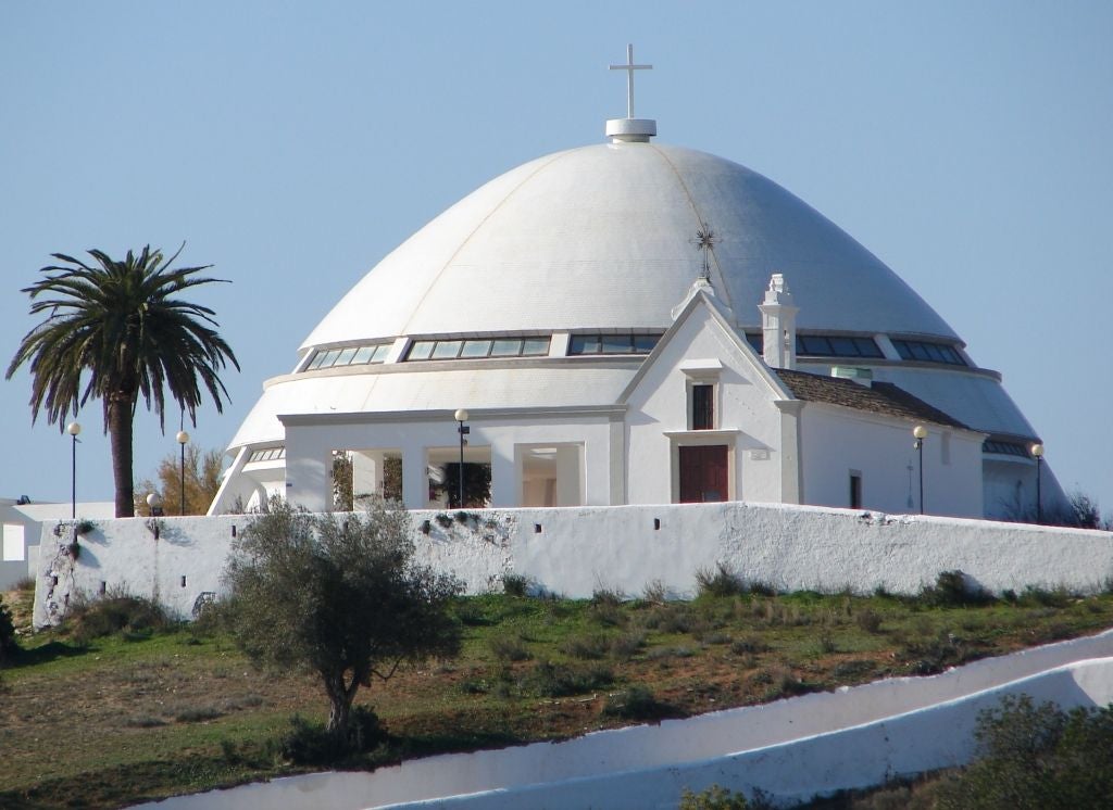 The Santuário de Nossa Senhora da Piedade (Sanctuary of our Lady of Mercy) sits on the crown of a hill west of the city of Loulé, Algarve, Portugal.