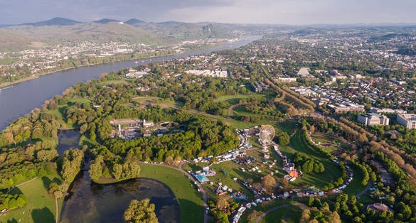 photo  of view of Aerial view of Bonn, the former capital of Germany.