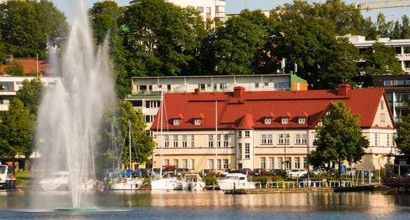 Photo of summer city of Lappeeranta, Finland.