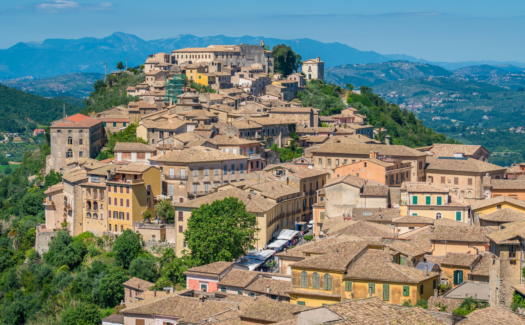 photo of panoramic view in Arpino, ancient town in the province of Frosinone, Lazio, central Italy.