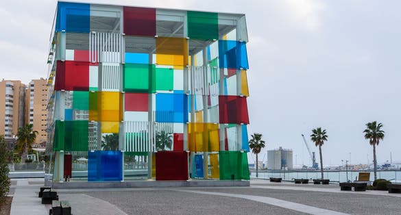 Photo of Centre Pompidou in Malaga, Spain.