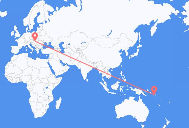 Honiara to Budapest