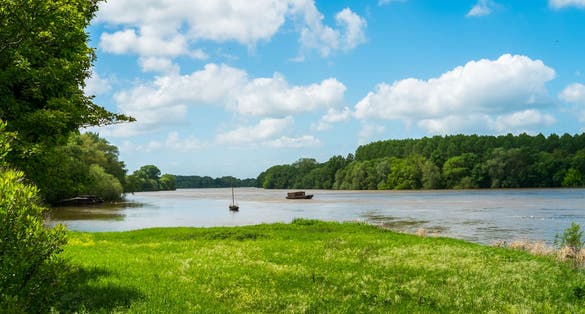 Photo of Loire river close to Angers, France.