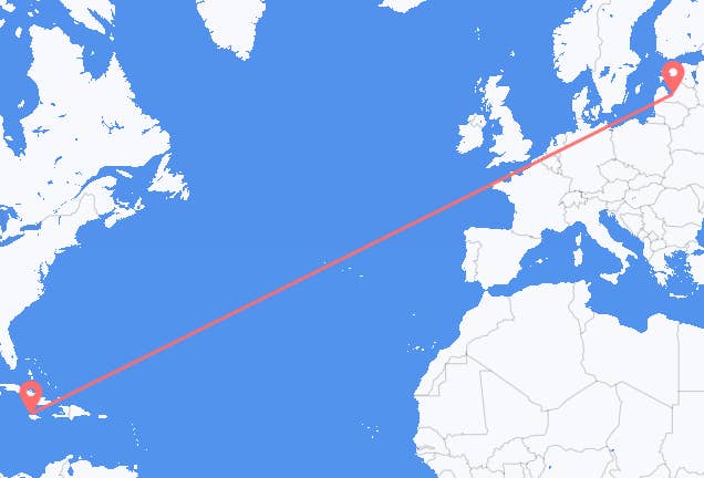 Montego Bay to Riga