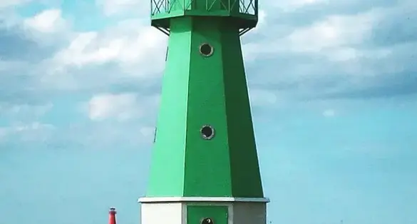 photo of  view of  Split breakwater lighthouse,Grad Split Croatia.