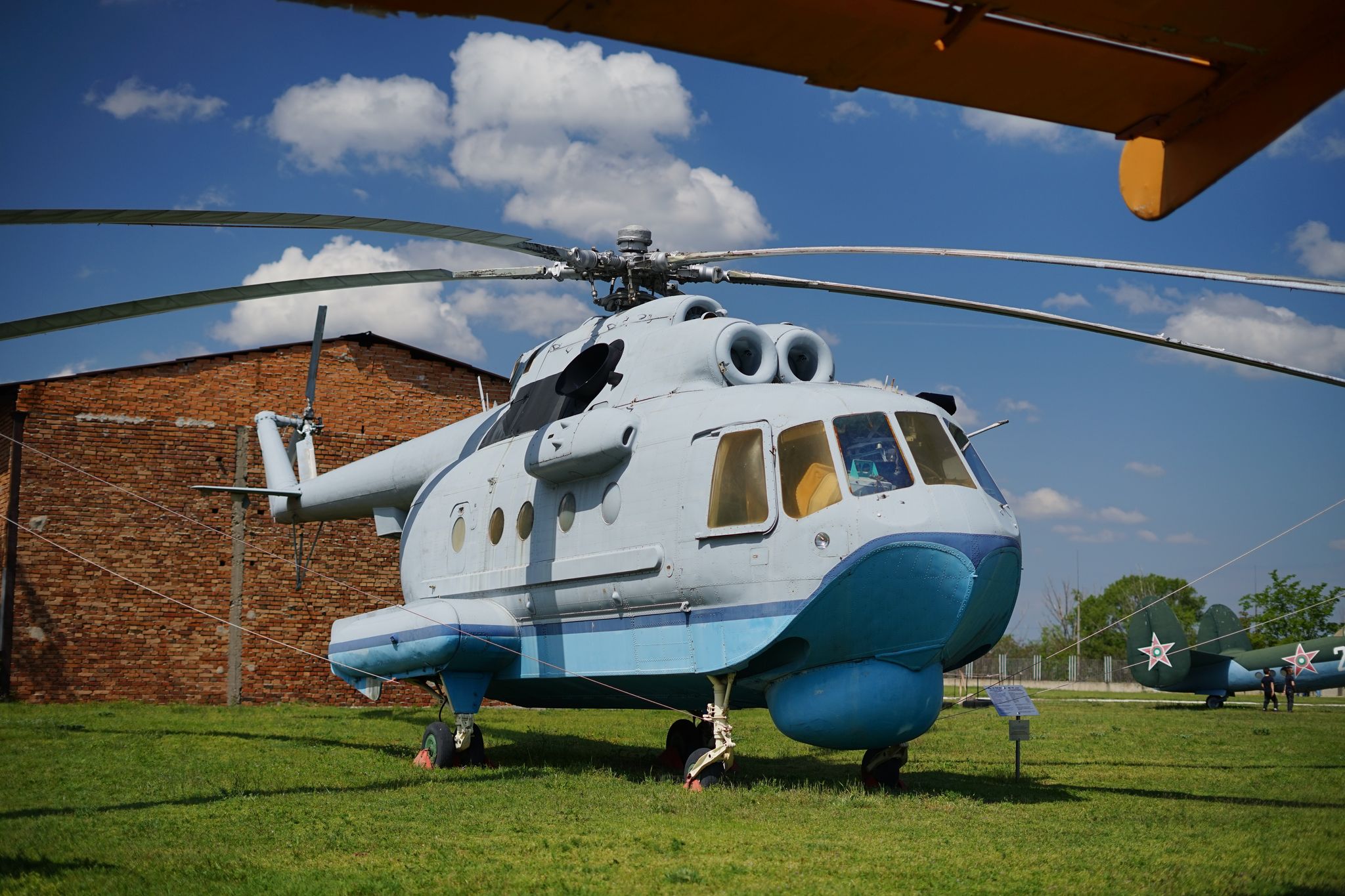 Photo of panoramic aerial view over small ancient resort town of Pomorie with old European small houses , Bulgaria.