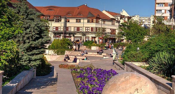 photo of view of Szinva Terrace, Miskolc, Hungary.