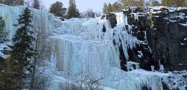 Rovaniemi: Korouoma Canyon Frozen Waterfalls Hike & BBQ