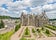 photo of panoramic view of the Château de Langeais and garden and town Langeais, Loire Valley, France.