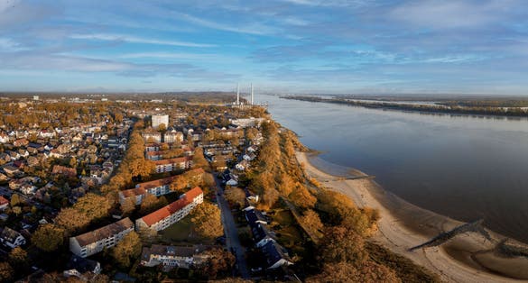 A sunset in Wedel near Hamburg