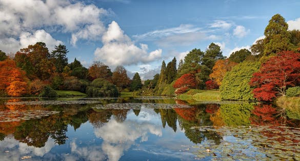 Autumn Clothes Sheffield Park East Sussex England UK