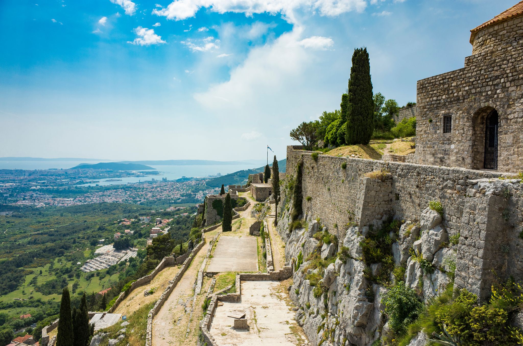 Photo of Fortress of Klis outside city of Split in Dalmatia Croatia.