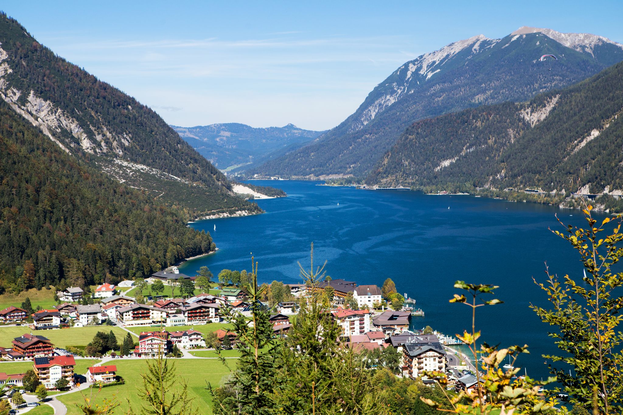 photo of wiew of Aerial view from Achensee in Tyrol (Austria) / Achensee, Austria.