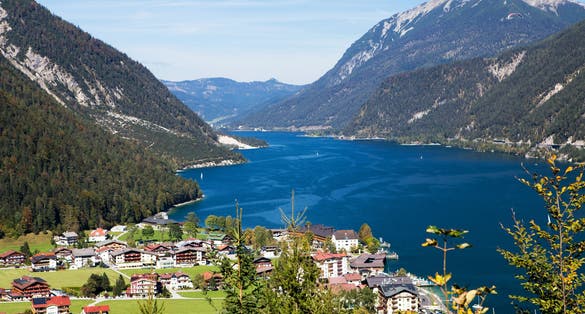 photo of wiew of Aerial view from Achensee in Tyrol (Austria) / Achensee, Austria.