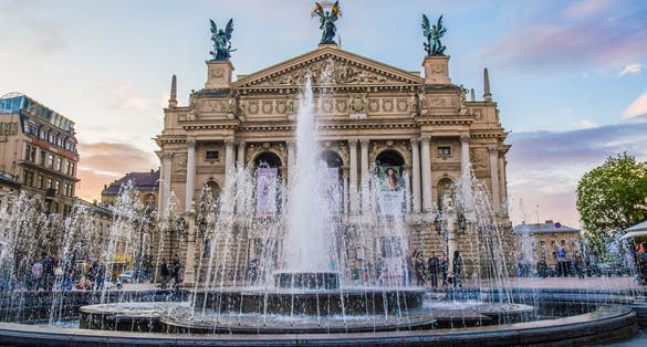 Photo of Lviv Theatre of Opera and Ballet, Ukraine.