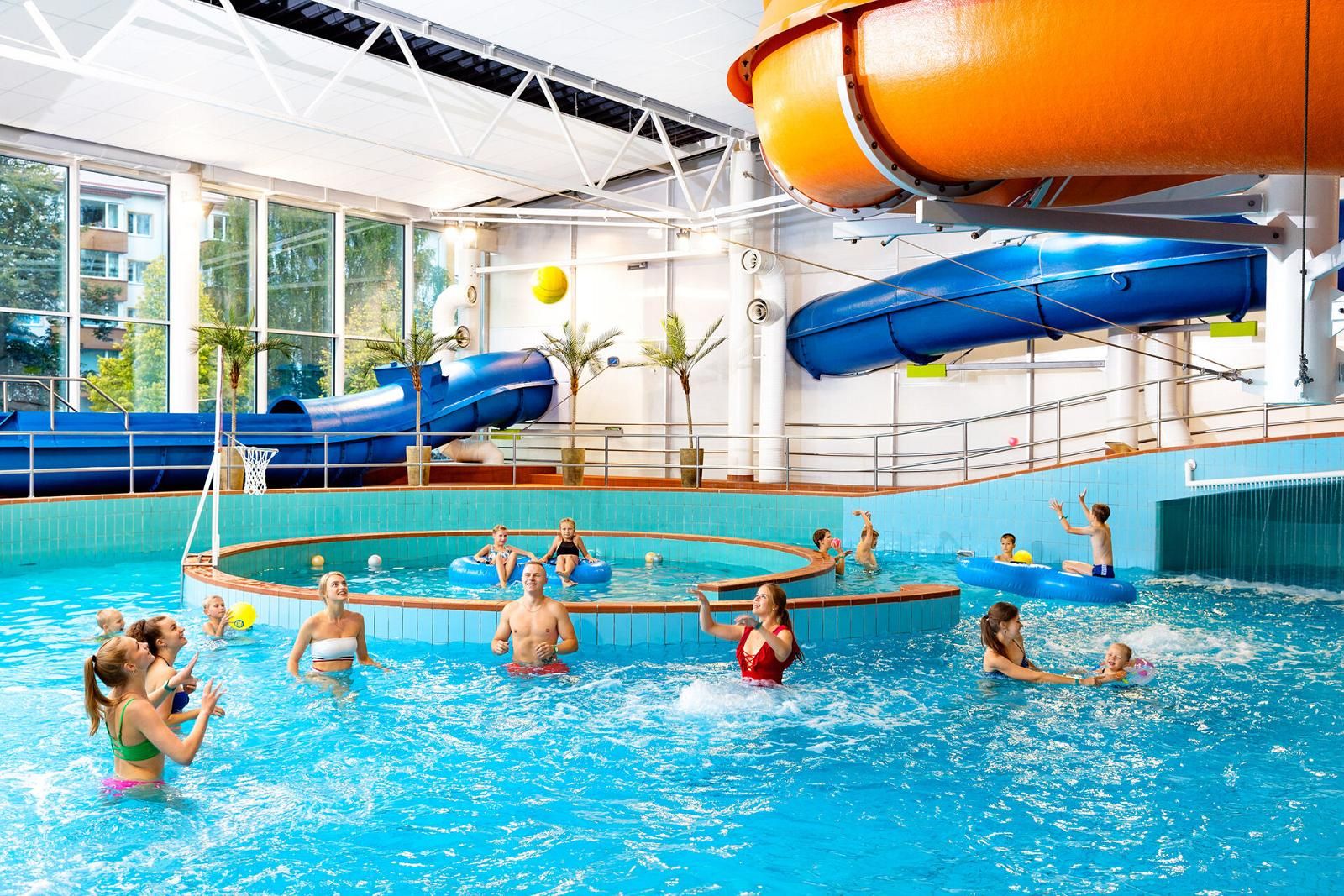 Photo of Aura Centre swimming park in Tartu, Estonia.