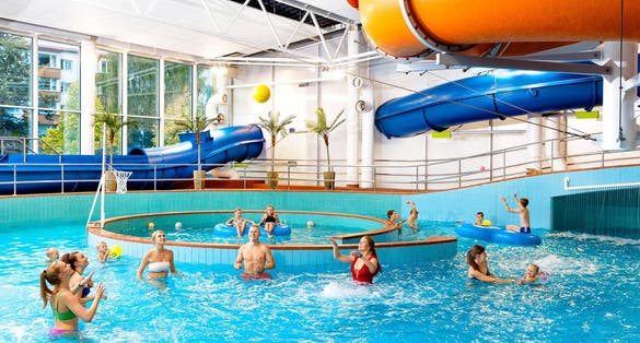 Photo of Aura Centre swimming park in Tartu, Estonia.