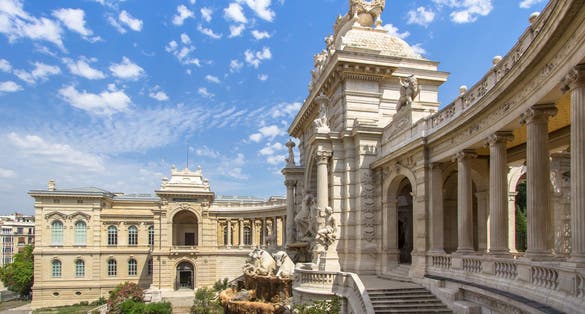 Photo of Outside view of Palais (Palace) Longchamp, Marseille, France.