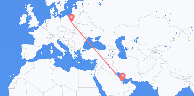 Qatar to Poland