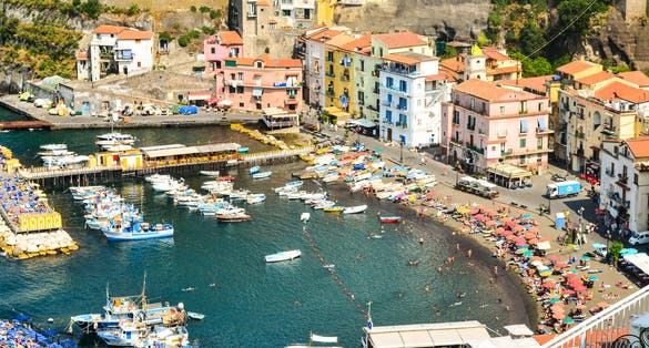 Panoramic view of Sorrento, the Amalfi Coast, Italy