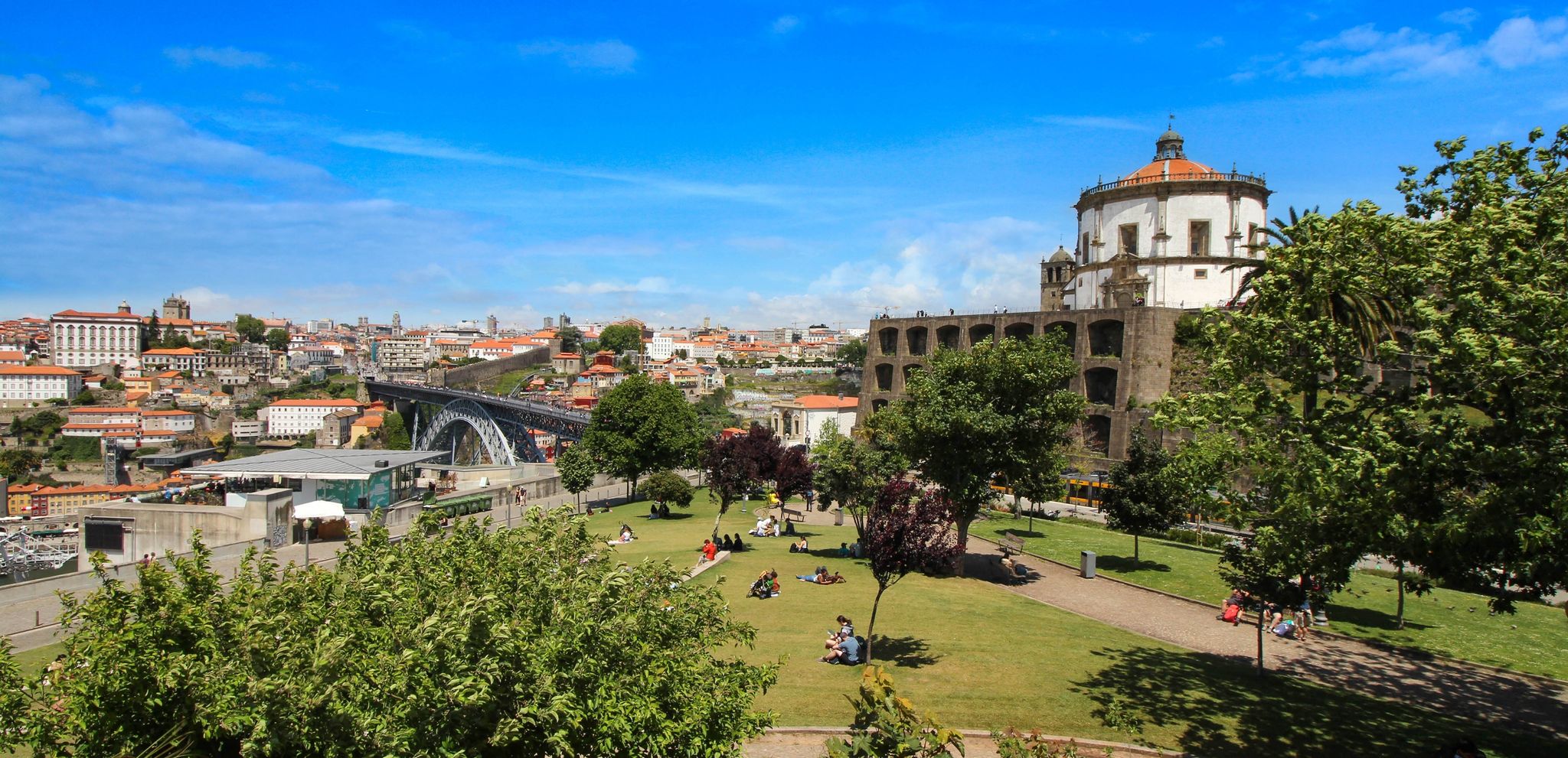View of Porto (Portugal) from Morro Garden